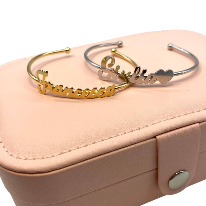 Bracciale personalizzabile corsivo - iride bijoux e accessori