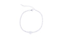 Bracciale tennis con cuore bril in argento 925