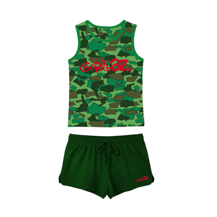 Camo PJ Set Green