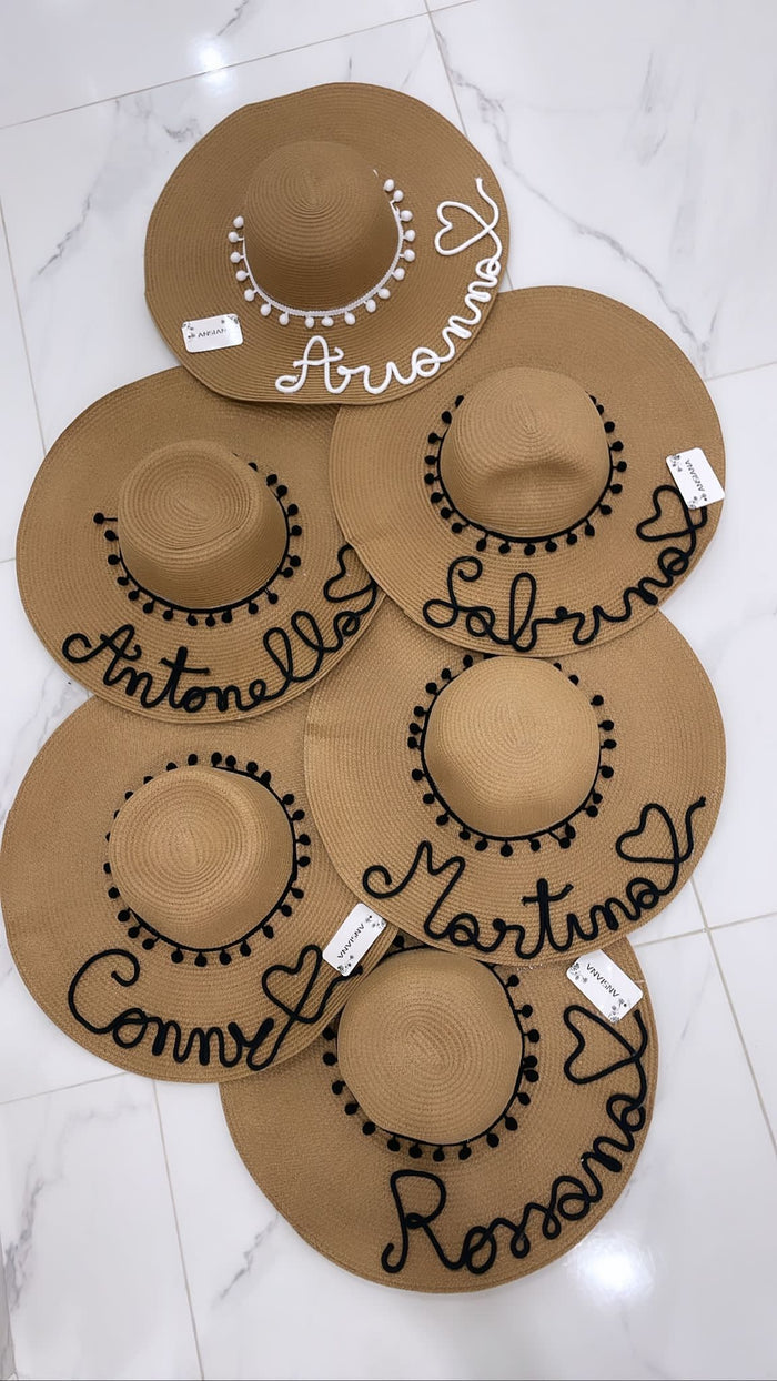 Cappello in paglia personalizzabile - Iride Shop - Accessori da Donna