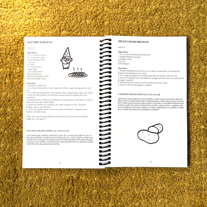 Caveman Cook Book - Spiral Bound (SIGNED)