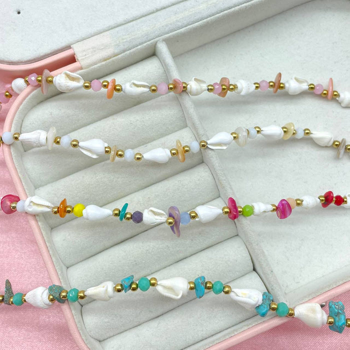 Cavigliera perle colour - Iride Shop - Accessori da Donna