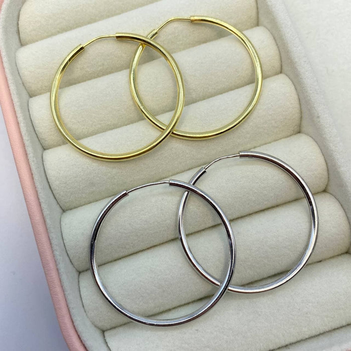 Cerchi slim in argento 925 - Iride shop - accessori donna