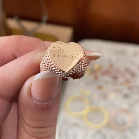 Chevalier a cuore regolabile personalizzato in argento 925 - Iride Shop - Accessori da Donna