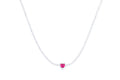Choker tennis con cuore colour bril in argento 925 - Iride Shop - Accessori da Donna