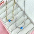 Choker tennis con cuoricino - Iride Shop - Accessori da Donna