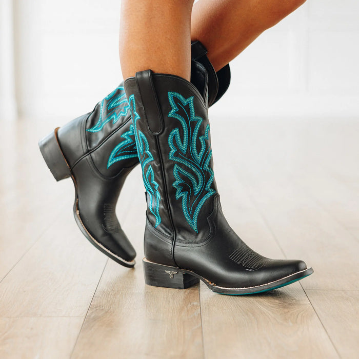 Classic Square Boot - Jet Black **Final Sale** Ladies Boot Western Fashion by Lane