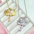Collana 3 ciondoli trandy