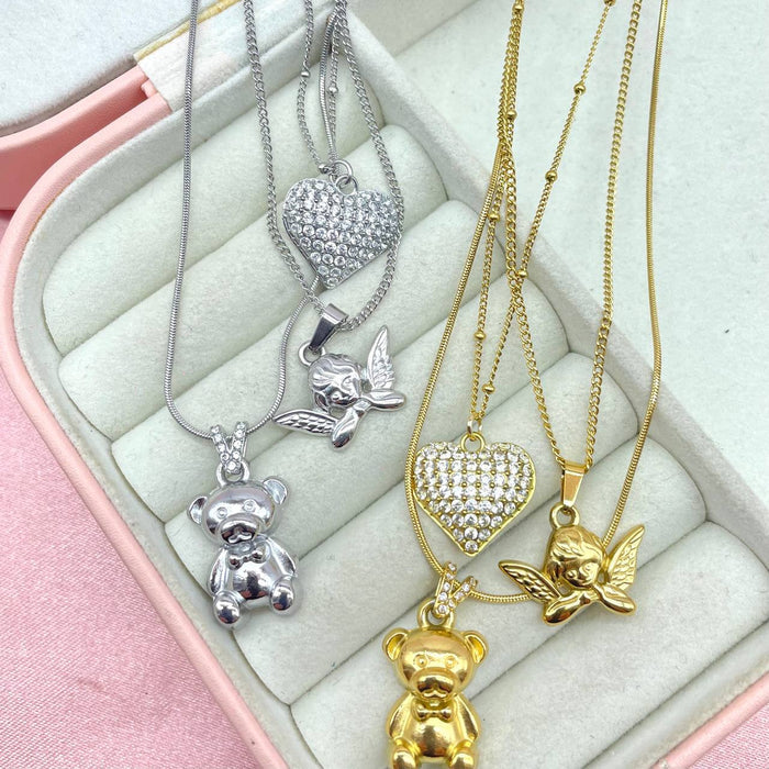 Collana 3 ciondoli - Iride Shop - Accessori da Donna