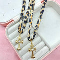 Collana animalier con croce bril - Iride Shop - Accessori da Donna
