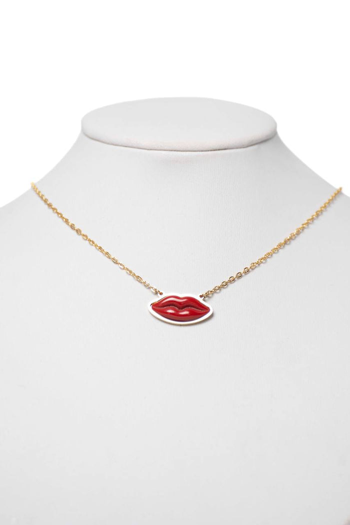 Collana Bocca Labbra Rosse - Iride Shop - Accessori da Donna