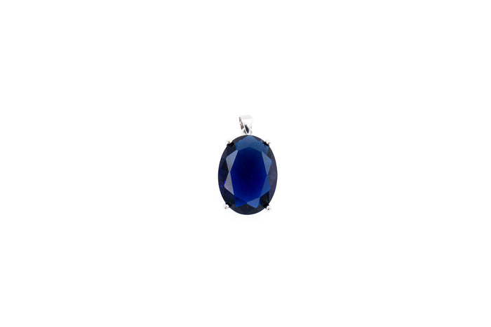 Collana ciondolo in pietra oval in argento 925