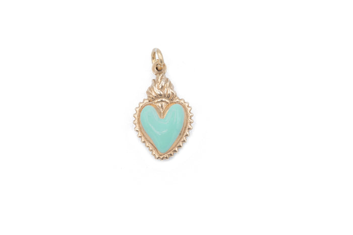 Collana con cuore sacro colour in argento 925 - Iride Shop - Accessori da Donna