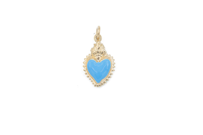 Collana con cuore sacro colour in argento 925 - Iride Shop - Accessori da Donna
