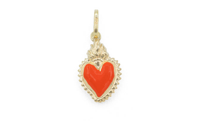 Collana con cuore sacro colour in argento 925 - Iride Shop - Accessori da Donna