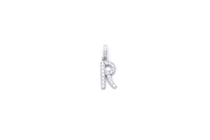Collana con iniziale mini bril in argento 925