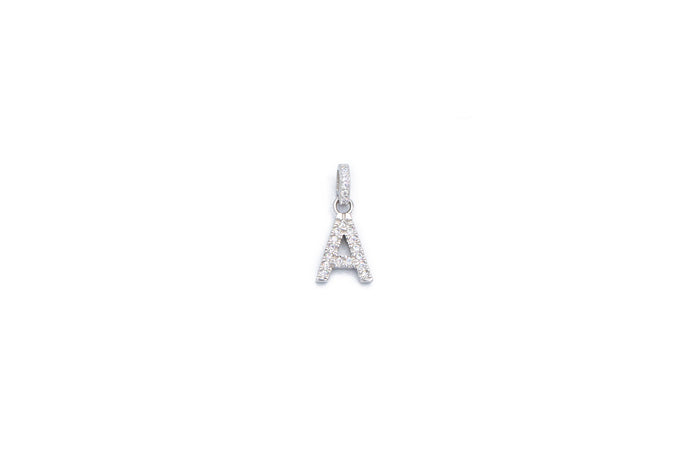 Collana con iniziale mini bril in argento 925