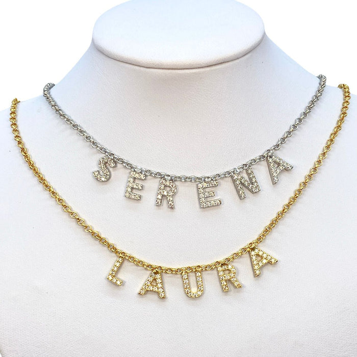 Collana con letterine pendenti - Iride shop - accessori donna