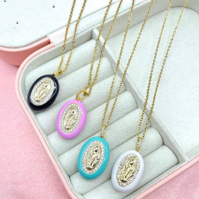 Collana con madonnina colour - Iride Shop - Accessori da Donna
