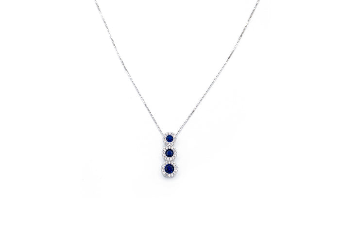 Collana con pendent diamond luxury in argento 925 - Iride Shop - Accessori da Donna