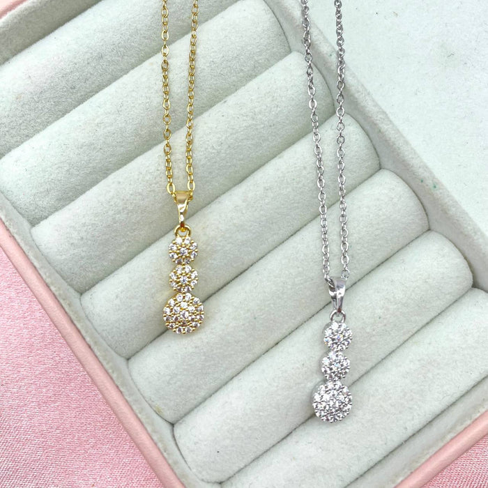 Collana con pendente triple diamond - Iride Shop - Accessori da Donna