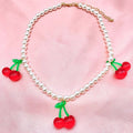 Collana con perle e ciliege - Iride Shop - Accessori da Donna