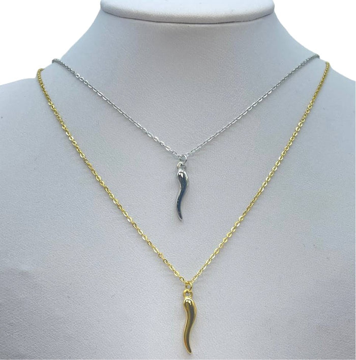 Collana cornetto portafortuna small - Iride Shop - Accessori da Donna
