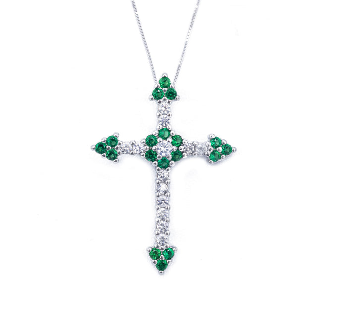 Collana croce colour in argento 925