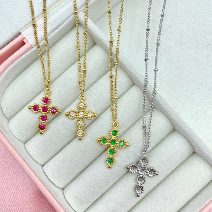 Collana cros bril