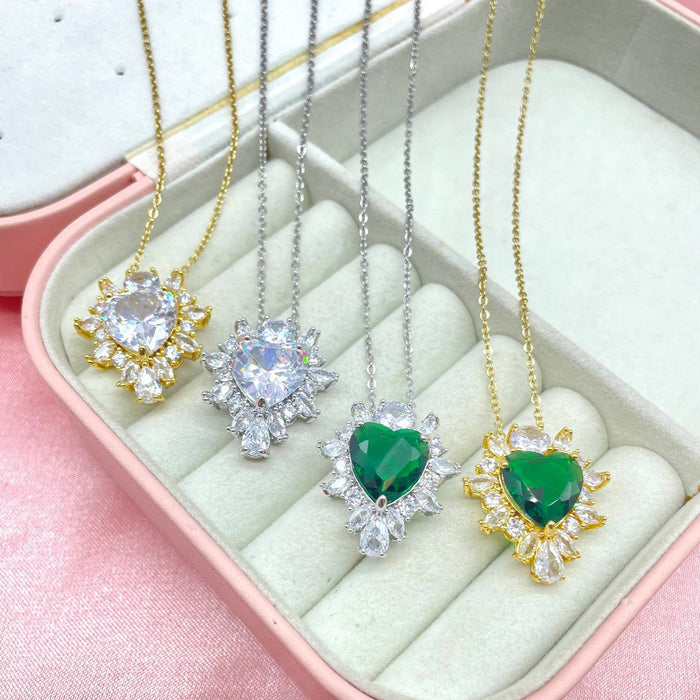 Collana cuore cristal big - Iride Shop - Accessori da Donna