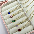 Collana cuore princess gold in argento 925 - Iride Shop - Accessori da Donna