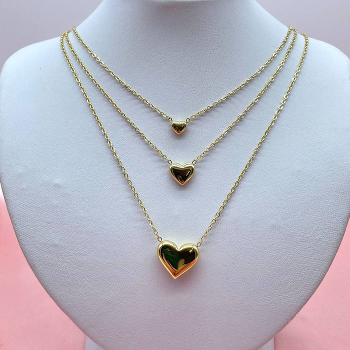 Collana cuore triple - Iride Shop - Accessori da Donna