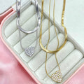 Collana double cuore bril - Iride Shop - Accessori da Donna