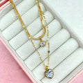 Collana double cuore diamond - Iride Shop - Accessori da Donna