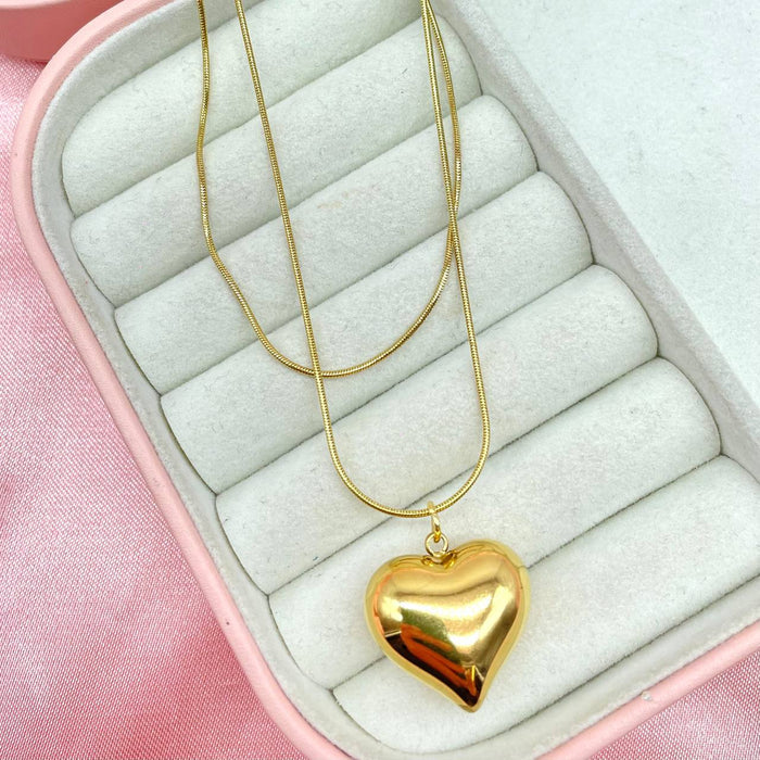 Collana double cuore trendy - Iride Shop - Accessori da Donna