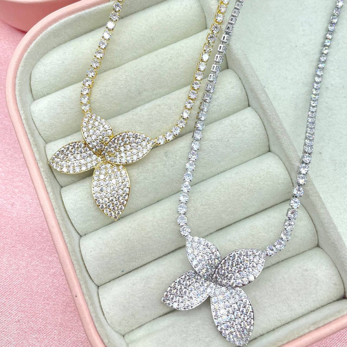 Collana flower bril - Iride Shop - Accessori da Donna