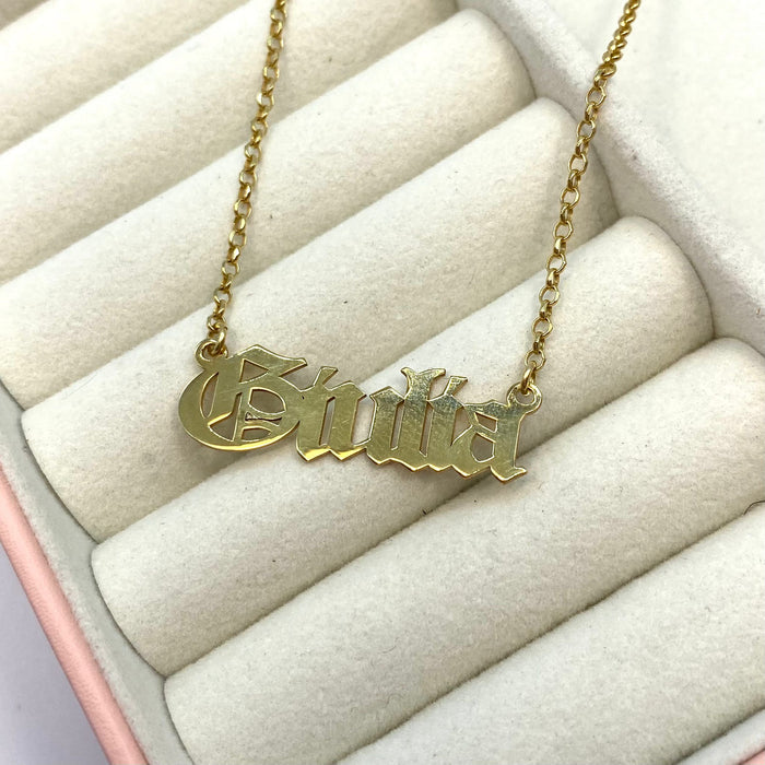 Collana Gotic Name - Iride shop - accessori donna