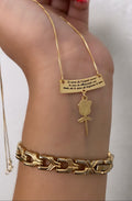 Collana  personalizzabile con rosa pendente in argento 925 - Iride Shop - Accessori da Donna