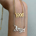 Collana personalizzabile font angels in argento 925 - Iride Shop - Accessori da Donna