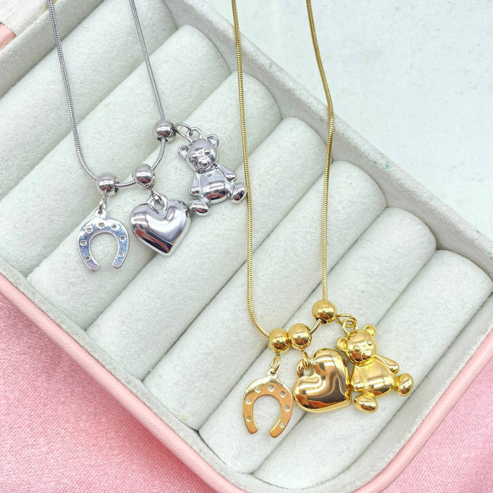 Collana portafortuna teddy