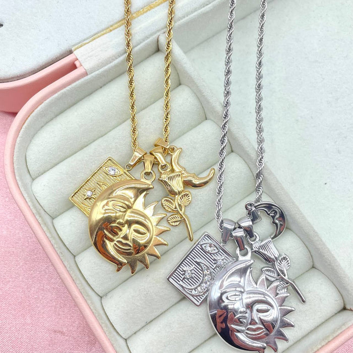 Collana sun and moon - Iride Shop - Accessori da Donna