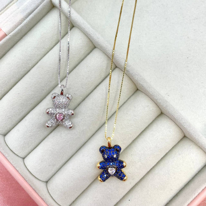 Collana teddy bril in argento 925 - Iride Shop - Accessori da Donna
