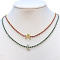 Collana tennis con iniziale - Iride shop - accessori donna