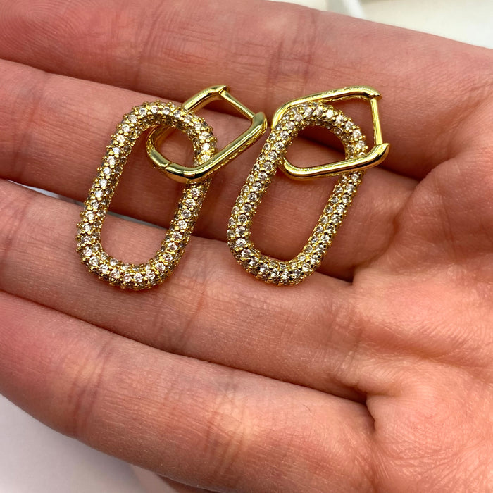 Coppia Orecchini up stylized big - iride bijoux e accessori