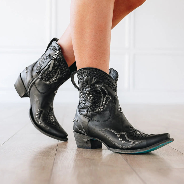 Cossette Bootie - Jet Black **Final Sale** Ladies Bootie Western Fashion by Lane