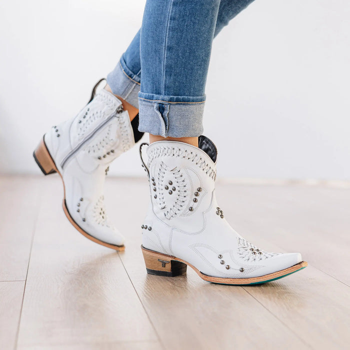 Cossette Bootie - Matte White **Final Sale** Ladies Bootie Western Fashion by Lane