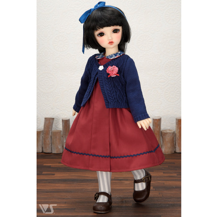 Dark Red Dress Set / Mini