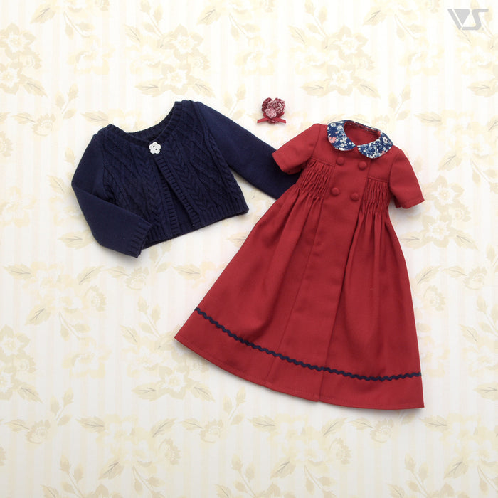 Dark Red Dress Set / Mini