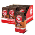 Packaging of Fire Dept. Coffee with 'Donut Shop' flavor on a white background