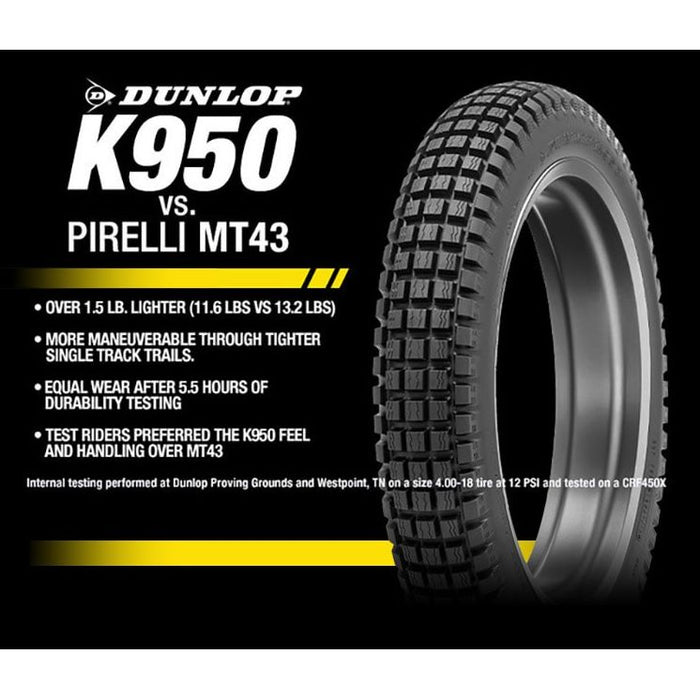 Dunlop K950 4.00-18 Tire